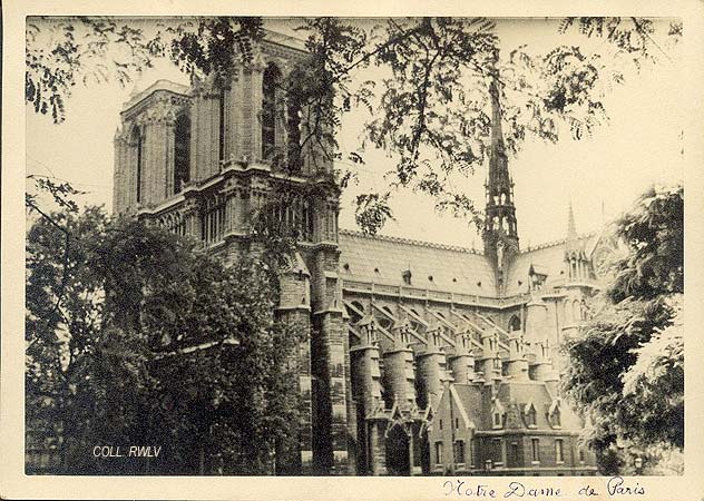 photo ancienne 1950 Paris Notre Dame de Paris