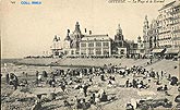 Ostende plage et Kursaal c1900