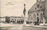 vecchia cartolina c1910 Padova pz del Santo