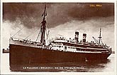 vintage postcards of ships