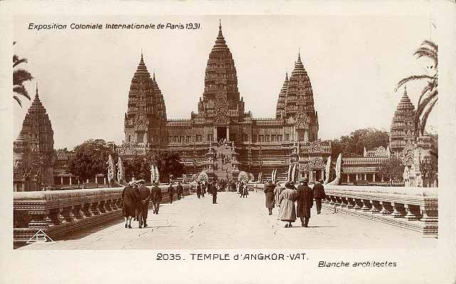 cpa Paris exposition coloniale internationale 1931 temple d' Angkor-Vat