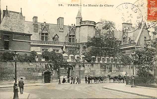 carte postale ancienne  Paris musee de Cluny