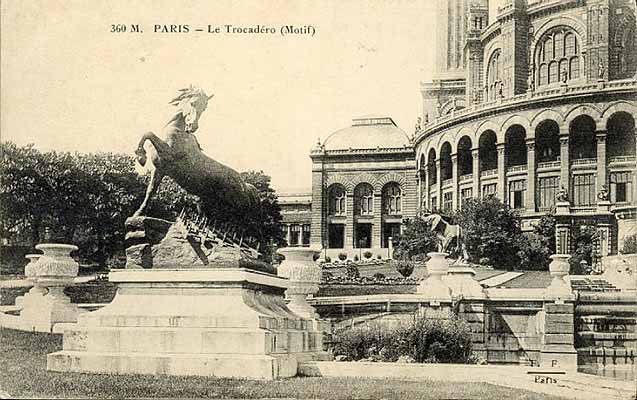 carte postale ancienne Paris le Trocadero vers 1913