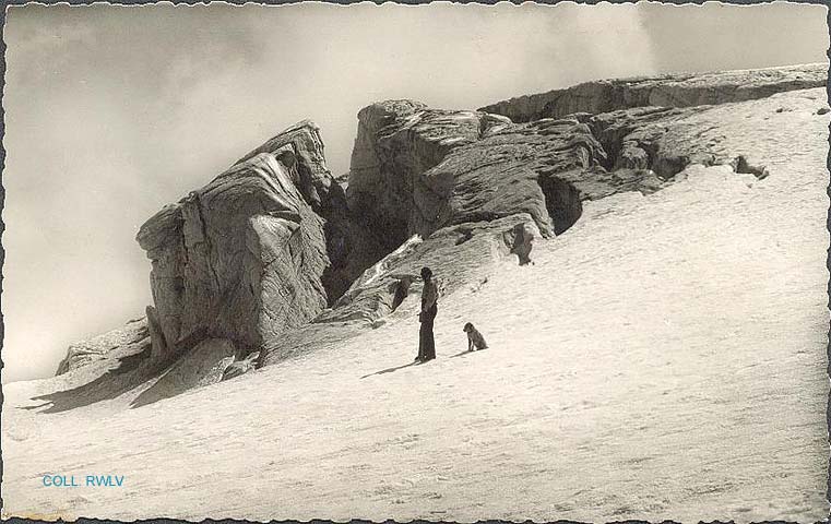 glaciers Polset seracs carte postale ancienne c1930