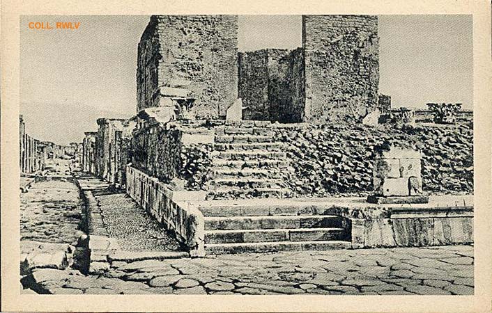 vecchia cartolina di Pompei