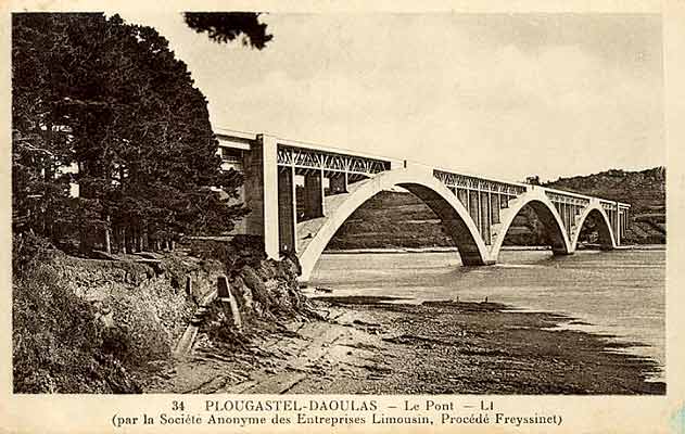 Plougastel-Daoulas pont Albert Louppe par Freyssinet