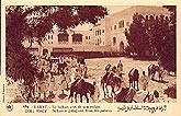 Rabat c1930 le Sultan sort de son palais