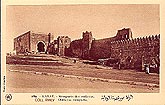 carte postale ancienne c1930 Rabat Maroc remparts des Oudayas