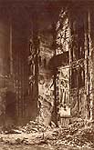 cathedrale de Reims incendiee sept. 1914