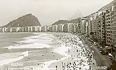 carte postale ancienne Rio de Janeiro Copacabana c1960