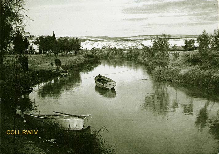 vintage postcard c1960 Jordan River Jordan