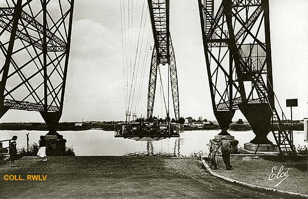 Rochefort le pont transbordeur carte postale c1930