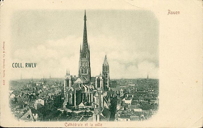 Rouen carte c1900 editeur Stengel Dresden Berlin