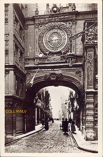 Rouen le Gros Horloge, carte postale Yvon