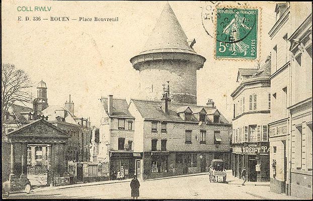 cpa 1900 Rouen place Bouvreuil