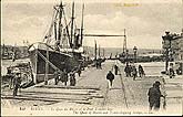 cpa 1900 Rouen quai du Havre et pont transbordeur