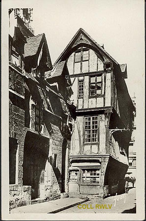 Rouen rue St Romain carte postale ancienne