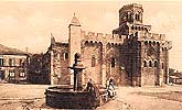 Royat place de l'eglise 1910 carte pictorialiste