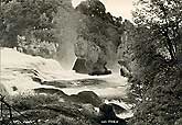 old postcard Schaffhausen Rheinfall