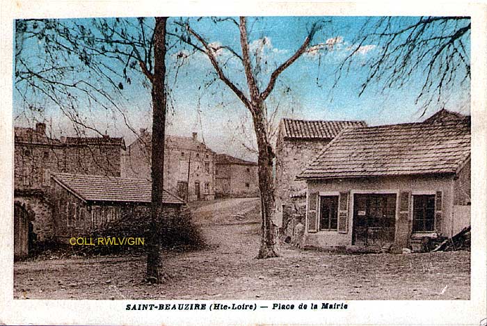 carte postale 1930 St Beauzire Haute Loire