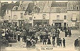 cpa 1900 Ste Maure de Touraine marche aux porcs