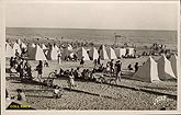 Vendee St Jean de Monts la plage carte postale  c1930