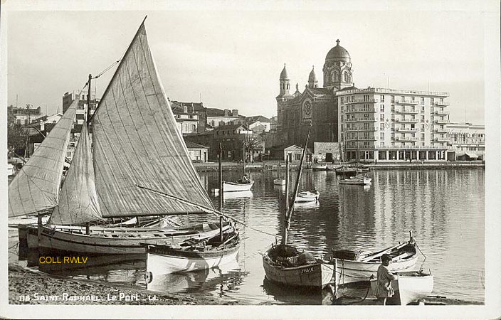 St Raphael le port carte postale ancienne c1930