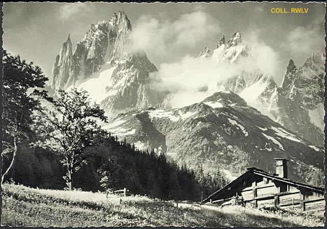 carte postale ancienne chalet alpin, photo Tairraz