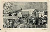 Talyllyn church, vintage postcard