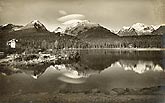 vintage postcardTatras lac Csorber 1935 Slovakia