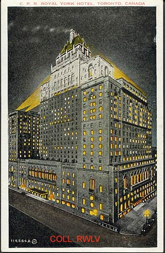 old postcard Royal York Hotel Toronto