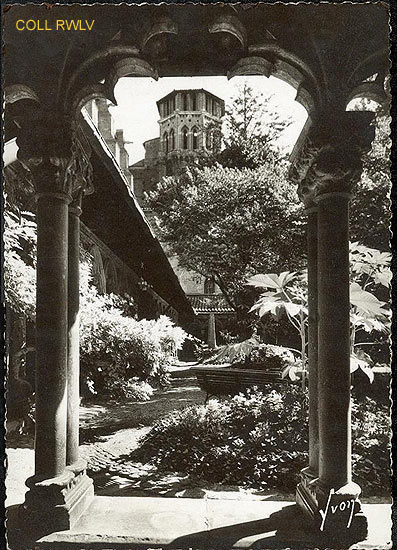 Toulouse cloitre des Augustins carte postale c1950