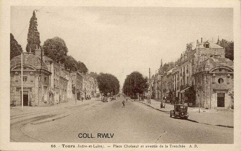 phototypie Tours avenue de la Tranchee c1910