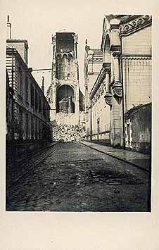 Tours ecroulement de la tour Charlemagne 1928