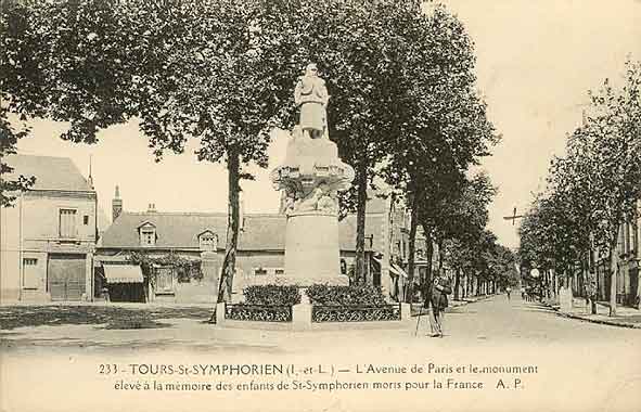 carte postale ancienne Tours St Symphorien