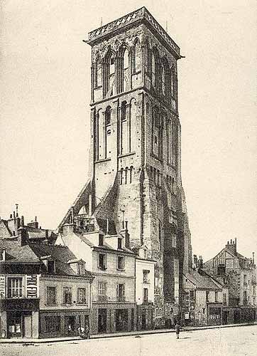 Tours tour Charlemagne en 1900