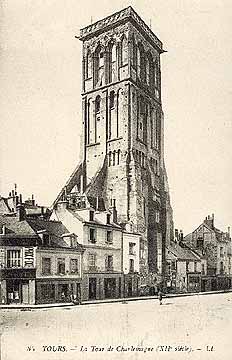 Tours tour Charlemagne vers 1900