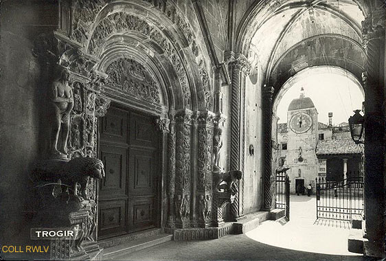 Trogir Croatie carte postale ancienne c1960