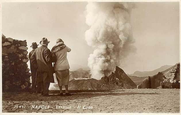 Il Vesuvio 1930 vecchia cartolina