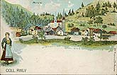 cartolina 1900 villaggio di Riva