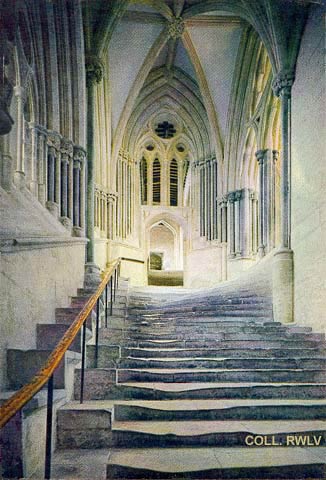 Wells cathedral Somerset J Arthur Dixon photogravure