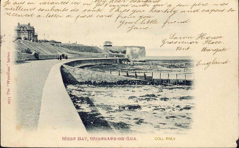 vintage postcard 1905 Westgate on sea