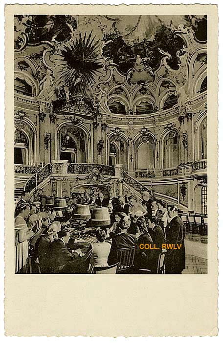 Wiesbaden Staatstheater als Spielbank Postkarte 1950